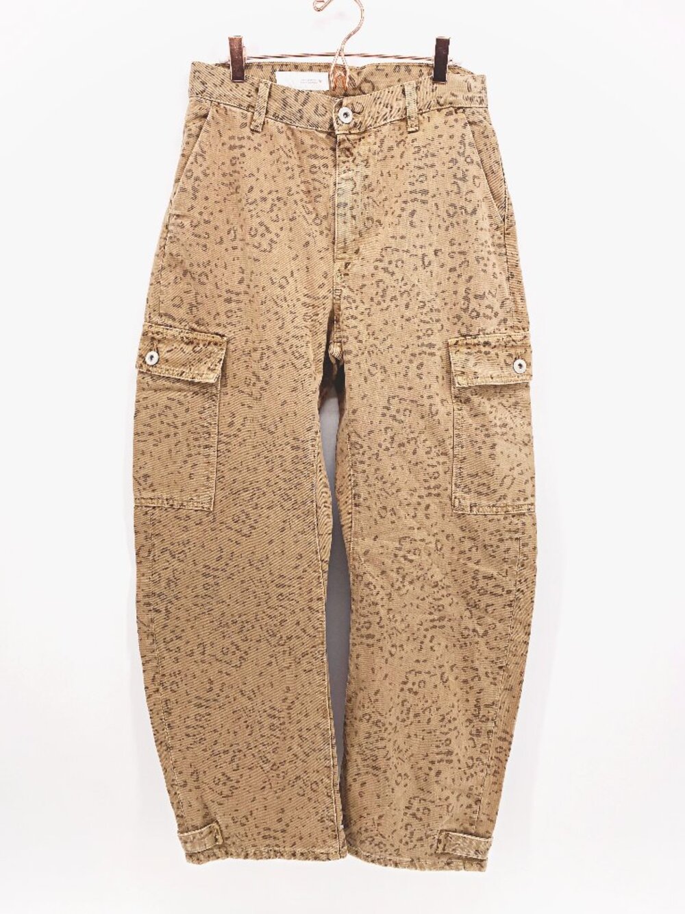 Zara TRF Animal Print Baggy Balloon Jeans